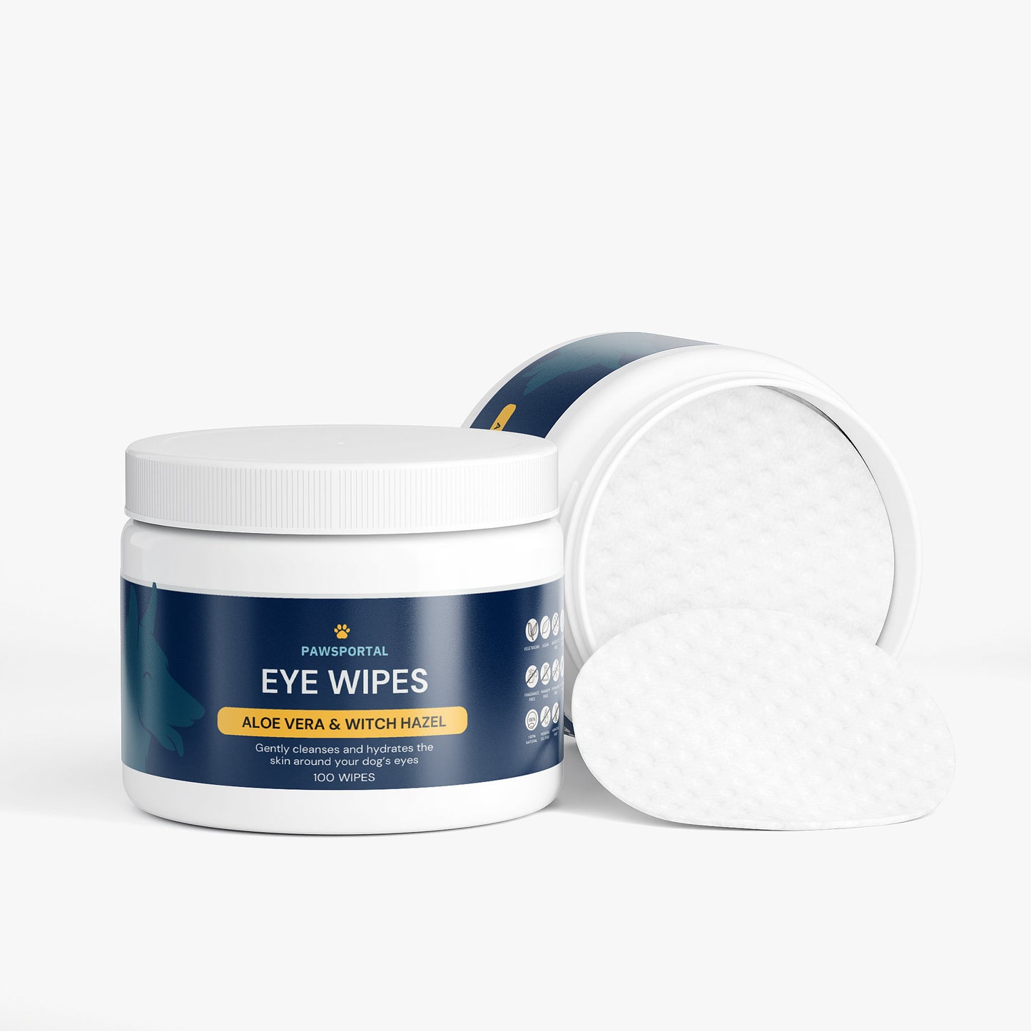 Pawsportal Natural Dog Eye Wipes