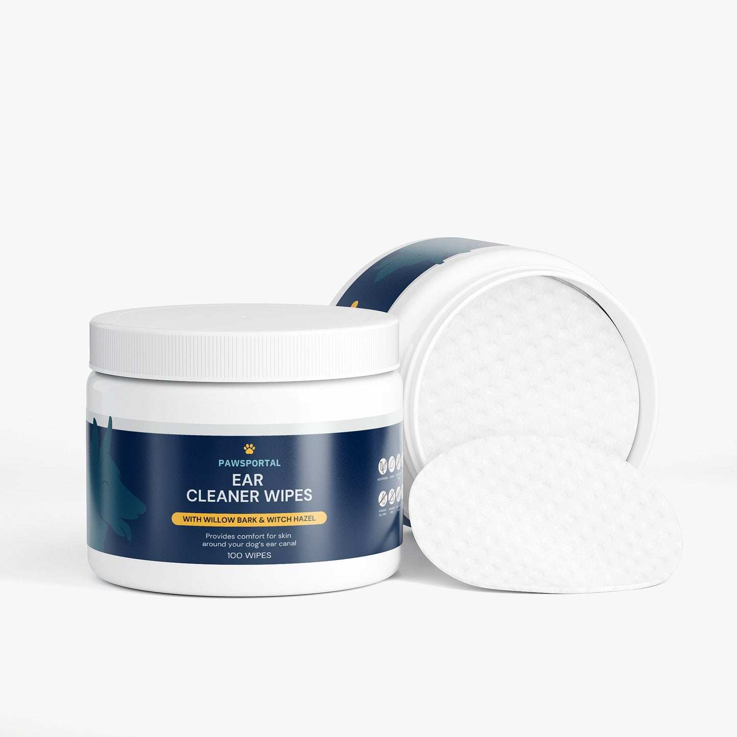 Pawsportal Natural Ear Cleaner Wipes
