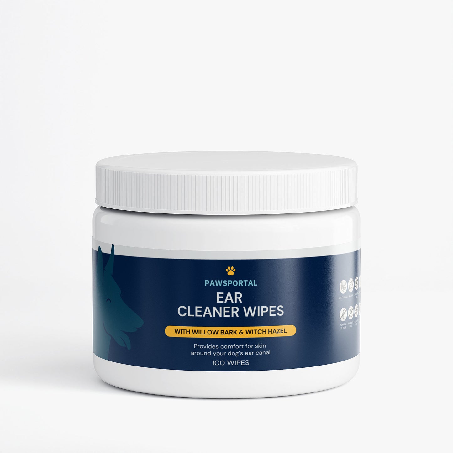 Pawsportal Natural Ear Cleaner Wipes