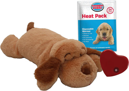 Original Snuggle Puppy Heartbeat Stuffed Toy for Dogs. Pet Anxiety Relief and Calming Aid, Comfort Toy for Behavioral Training