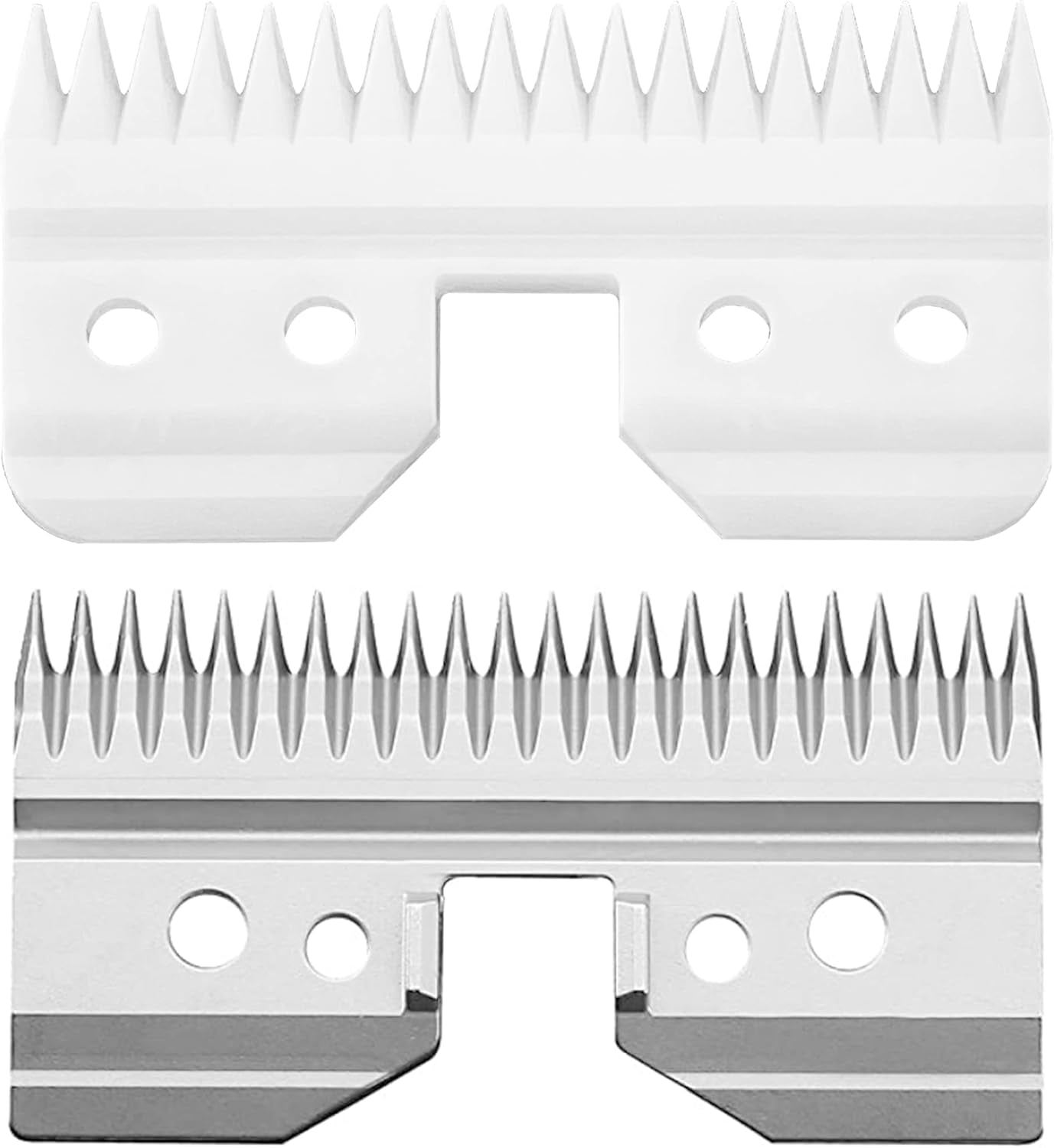 3Pcs Oster Fast Feed Clipper Ceramic Blade - Pet Dog Cat Grooming Clipper Replacement Blades, for A5 Trimmer Series, for Andis 18 Teeth Detachable Ceramic Blade Part, for Wahl KM2 KM5 KM10