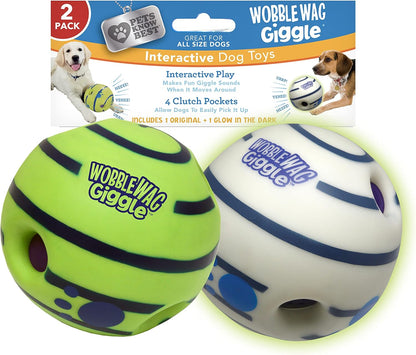 Interactive Ball Dog Toy Fun Giggle Sounds When Rolled or Shaken Pets Know Best Giggling Sound