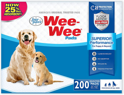 Wee-Wee Superior Performance Pee Pads for Dogs of All Sizes