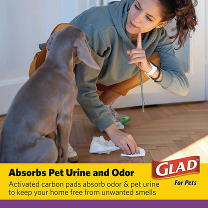 Glad Pets Extra Large Charcoal Dog Training Absorbent  Pads