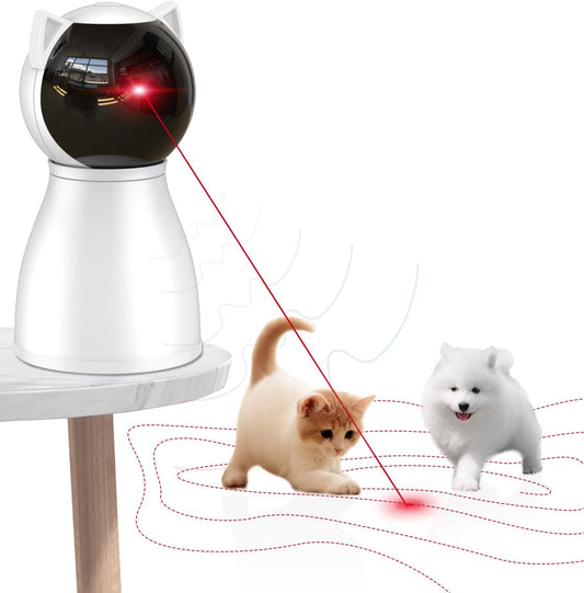 Cat Toys [2025 Newly Upgraded] Real Random Trajectory Rechargeable Motion Activated Cat Laser Toy Automatic,Interactive  for Indoor Cats/Kitten/Dogs