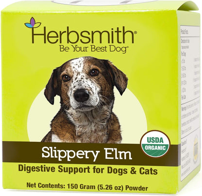 Organic Slippery Elm for Dogs and Cats | Digestive Aid | Constipation & Diarrhea Relief | Megaesophagus Support | USDA Organic