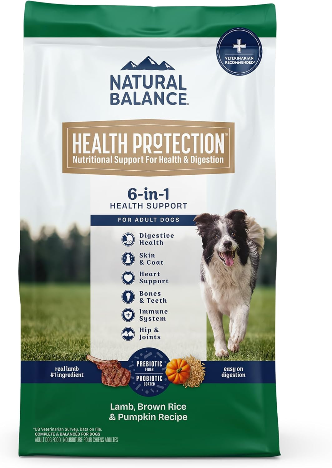 Health Protection Dry Dog Food for Digestive Wellness 6-IN-1