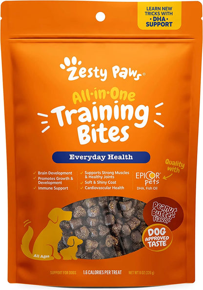 Zesty Paws All-In-One Training Treats for Dogs | 8 oz Soft Chews