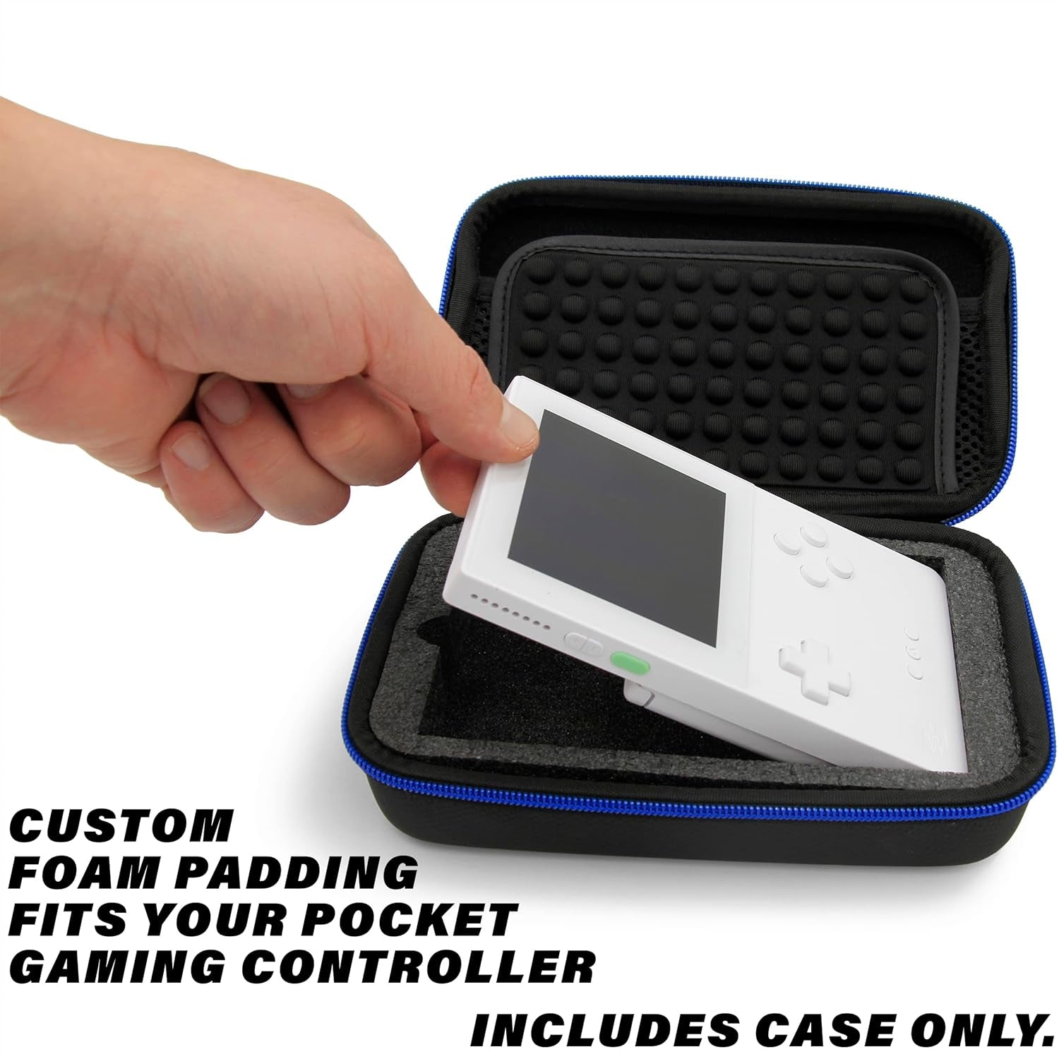 Gamer Case Compatible with Analogue Pocket Handheld Game Console, Gaming Flash Cartridges, Charge Cable - Case Only