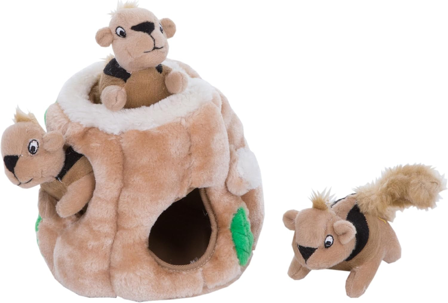 Interactive Hide a Squirrel Plush Dog Toy Game Puzzle Puppies and Adult Dogs, XL