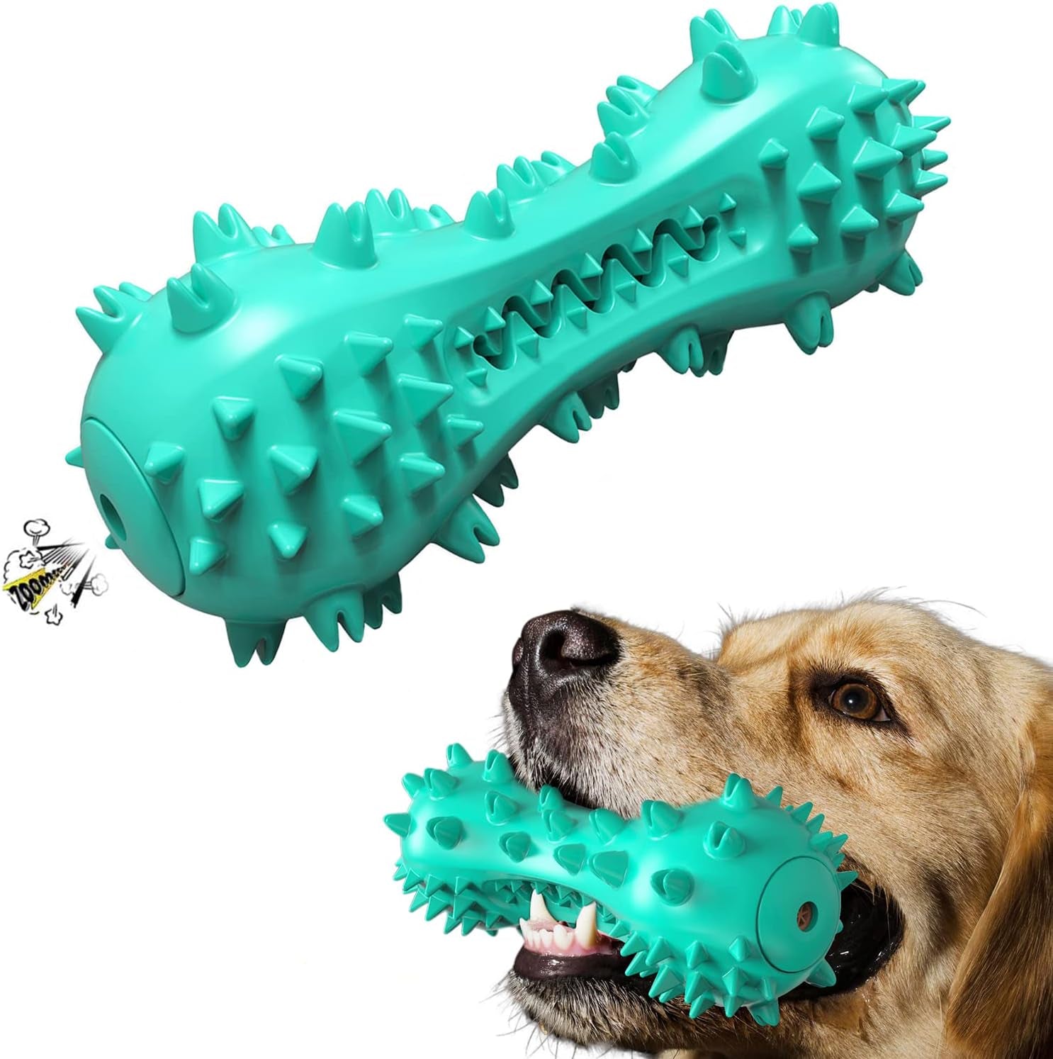 Puppy Teething Chew Toys Dog Toys for Aggressive Chewers Indestructible Tough Durable Dog Toothbrush Squeaky Interactive for Small Medium Large Breed