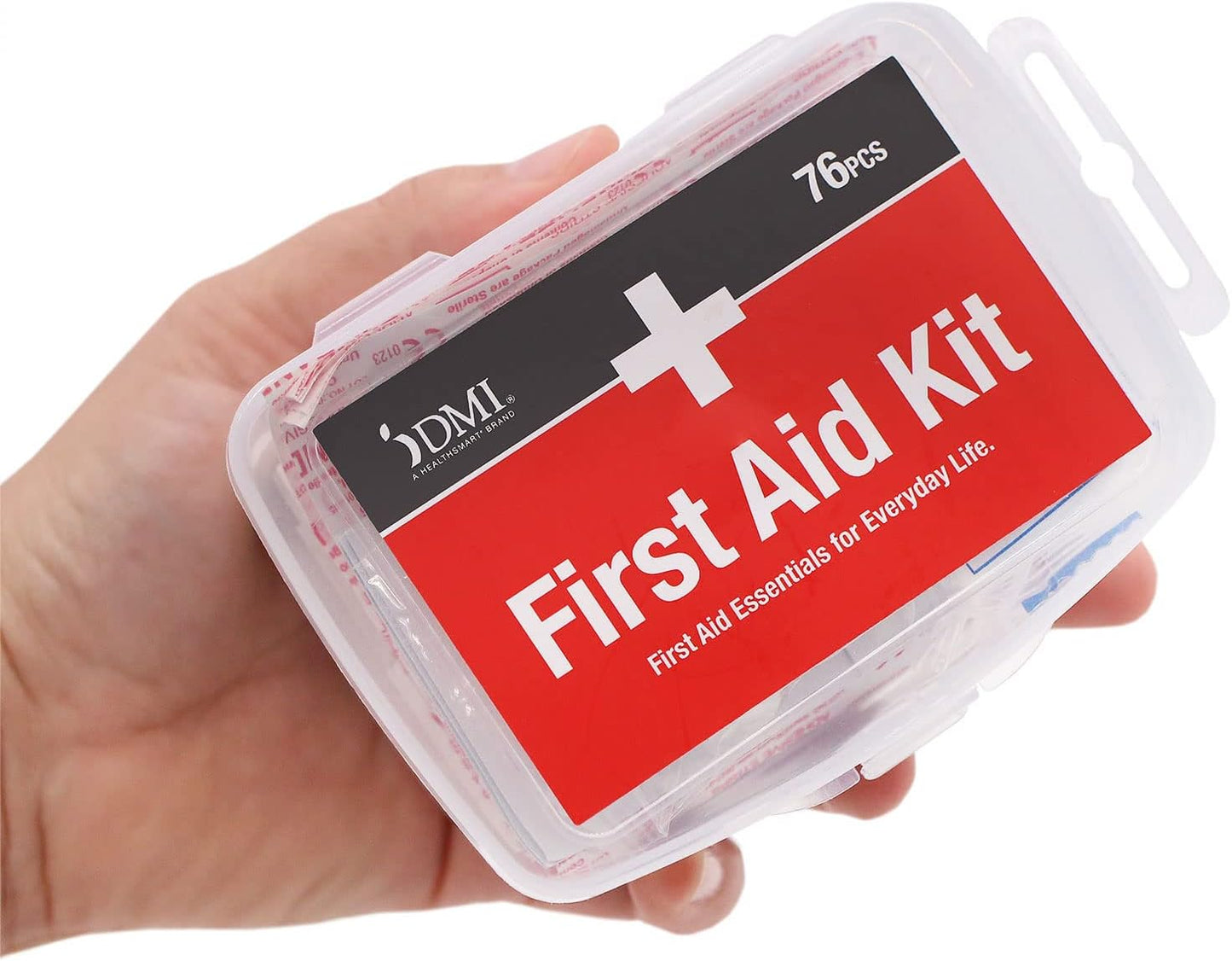 76-Piece Travel First-Aid Kit, All-Purpose Use for Minor Cuts and Scrapes, Durable Water-Resistant Case, Convenient and Portable, FSA & HSA Eligible