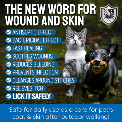 Wound Spray for Pets Skin Irritation, Bites & Burn