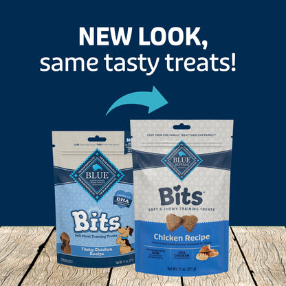 BLUE Bits Soft-Moist Training Treats for Dogs | Chicken Flavor | 11 oz. Bag