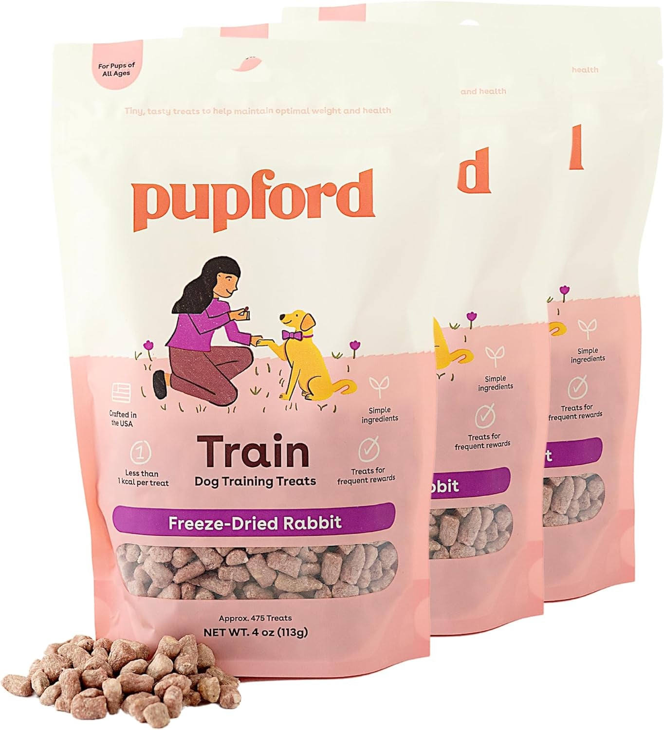 Freeze Dried Training Treats for Dogs & Puppies, 225+ Three Ingredient Bites (Beef Liver, 2 Oz)