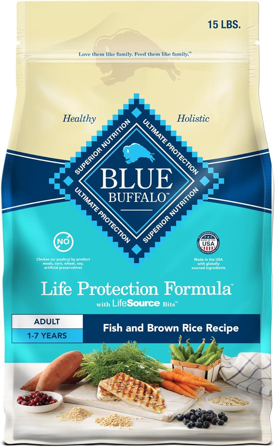  Adult Dry Dog Food for Strong Muscles Life Protection Formula