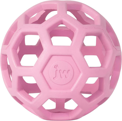 Pet Roller Dog Toy Training Puzzle Ball, Natural Rubber for Small to Medium Dogs Colors May Vary