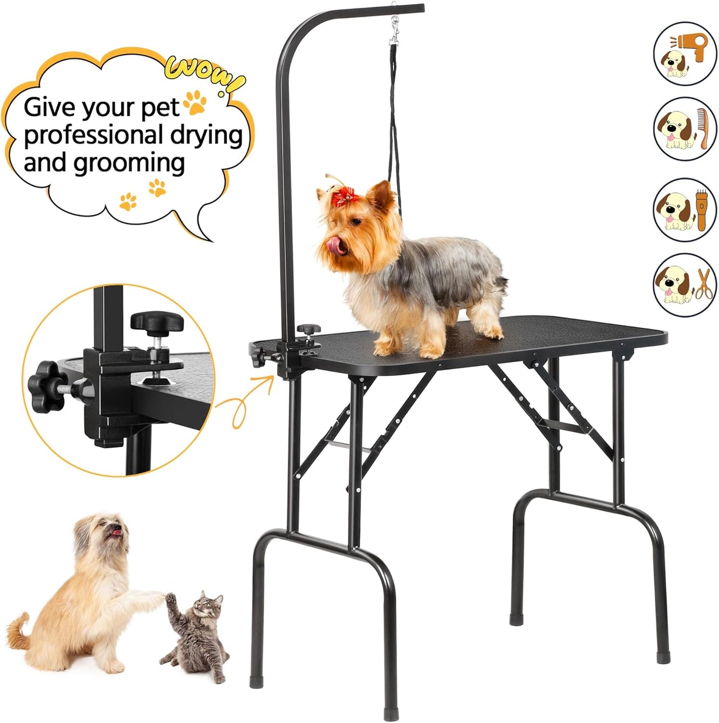 32-Inch Foldable Pet Dog Grooming Table