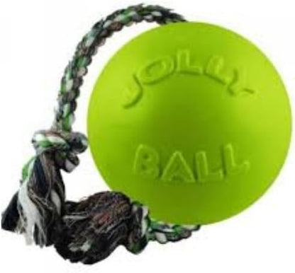 Interactive Fetch Romp-N-Roll Rope and Ball Dog Toy Small Medium Large Non Toxic