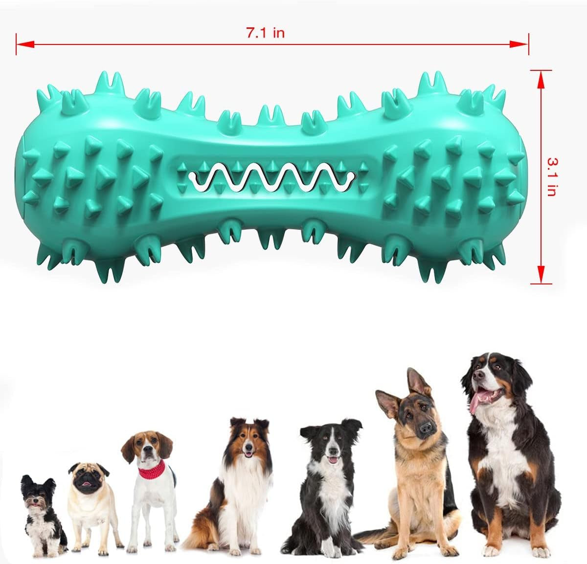 Puppy Teething Chew Toys Dog Toys for Aggressive Chewers Indestructible Tough Durable Dog Toothbrush Squeaky Interactive for Small Medium Large Breed