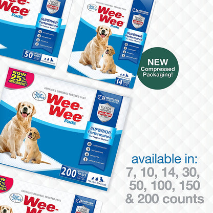 Wee-Wee Superior Performance Pee Pads for Dogs of All Sizes