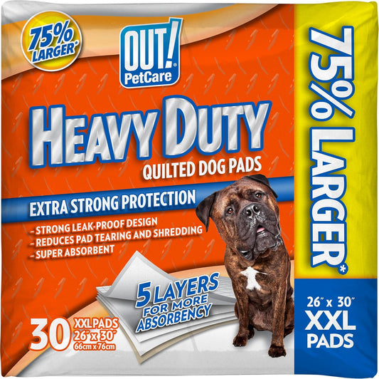 XXL Dog Training Pee Pads Heavy Duty, Leak Proof, Safe, Disposable