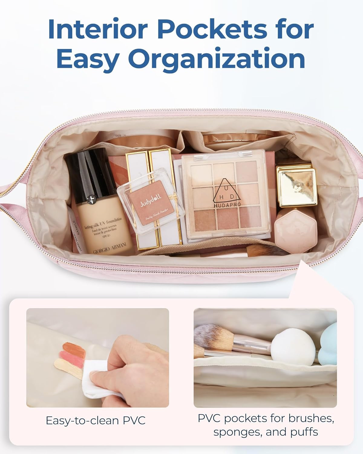 Makeup Bag Travel Essentials Toiletries Accessories