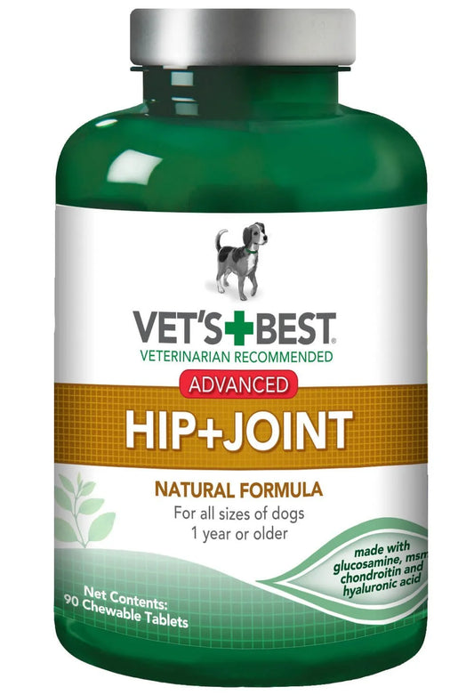 Vet's Best Level 3 Advanced Hip and Joint Dog Supplement | 90 Chewable Tablets