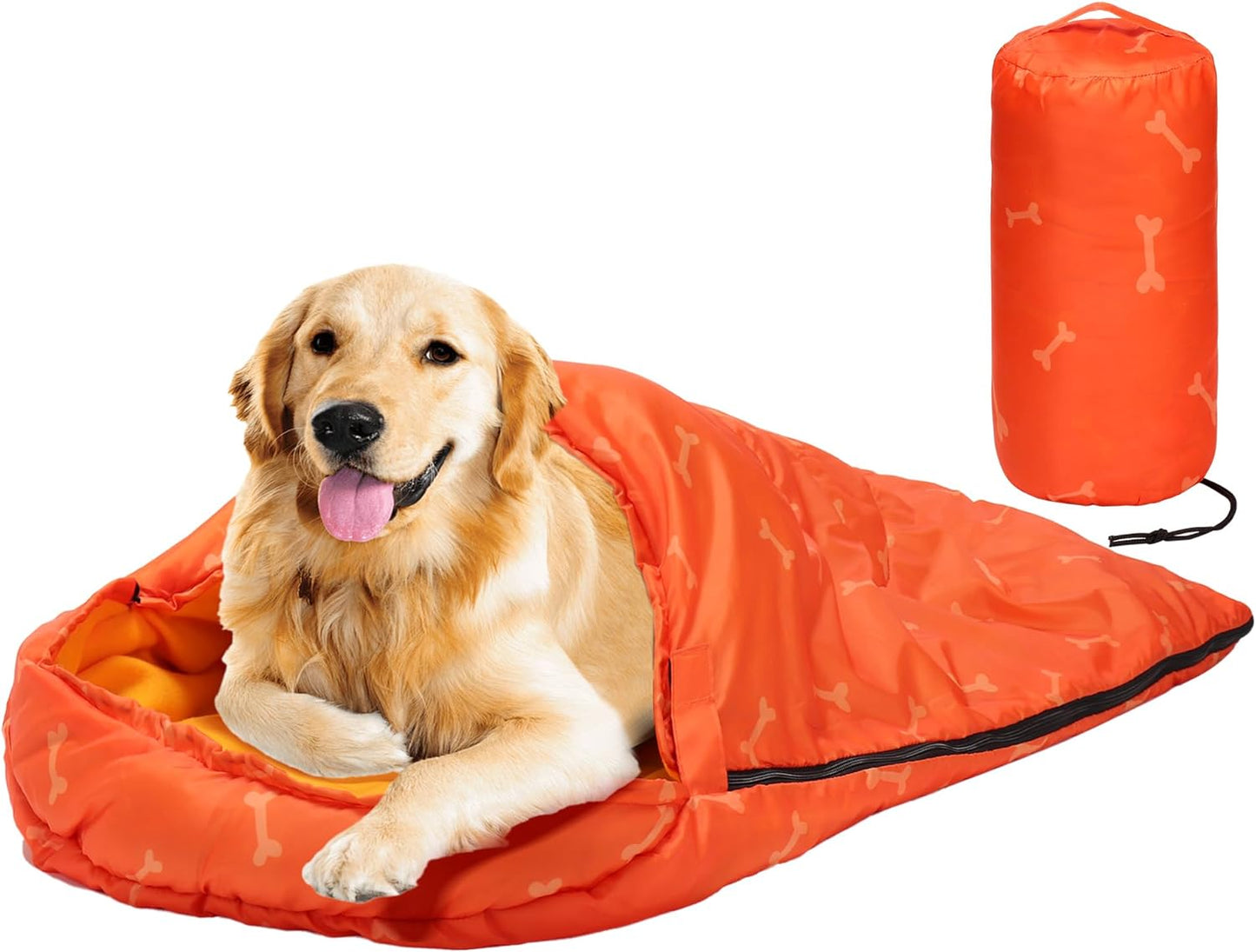 Waterproof Dog Sleeping Bag | Packable & Warm Dog Bed for Travel, Camping, Hiking, and Backpacking