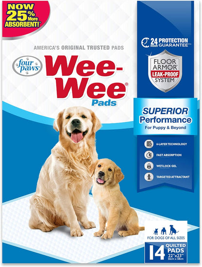 Wee-Wee Superior Performance Pee Pads for Dogs of All Sizes