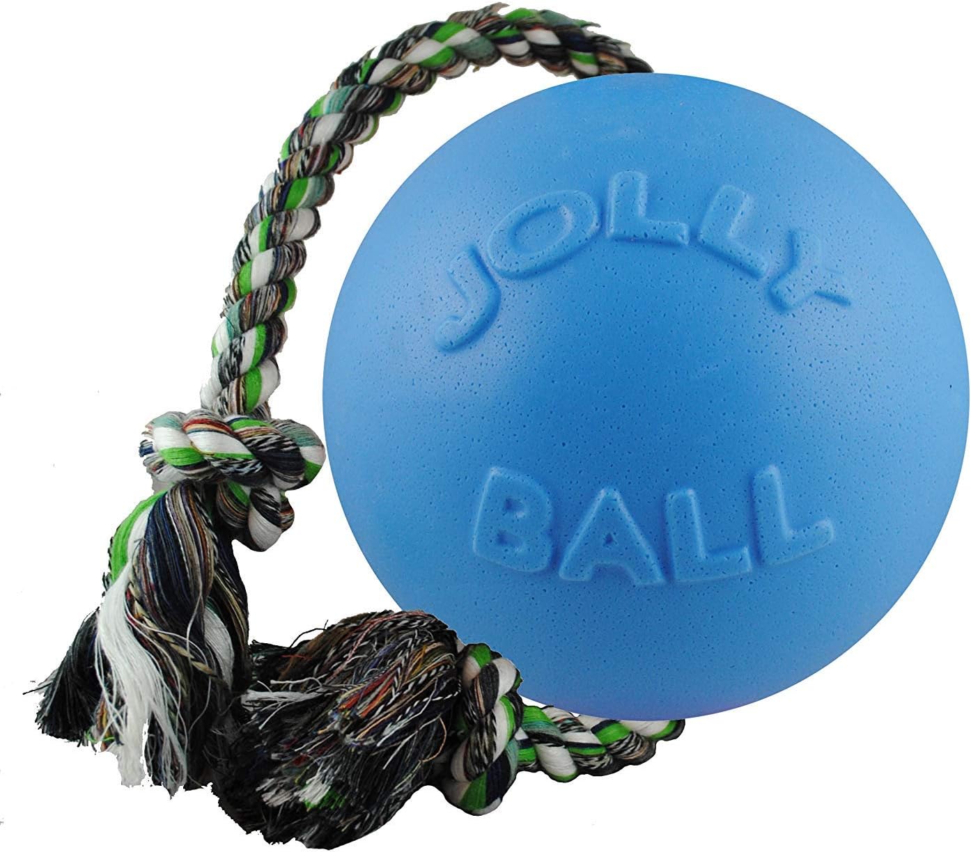 Interactive Fetch Romp-N-Roll Rope and Ball Dog Toy Small Medium Large Non Toxic