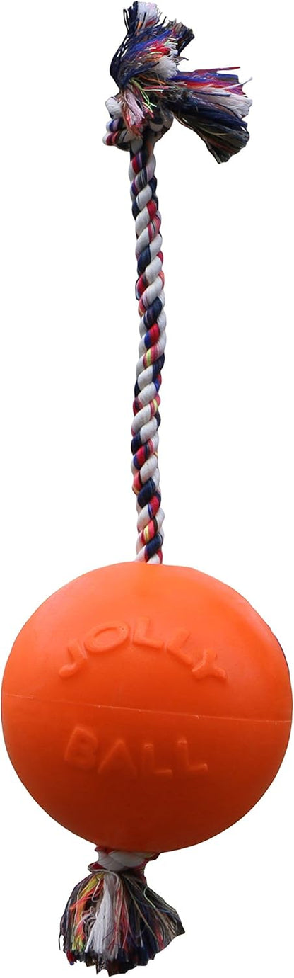 Interactive Fetch Romp-N-Roll Rope and Ball Dog Toy Small Medium Large Non Toxic