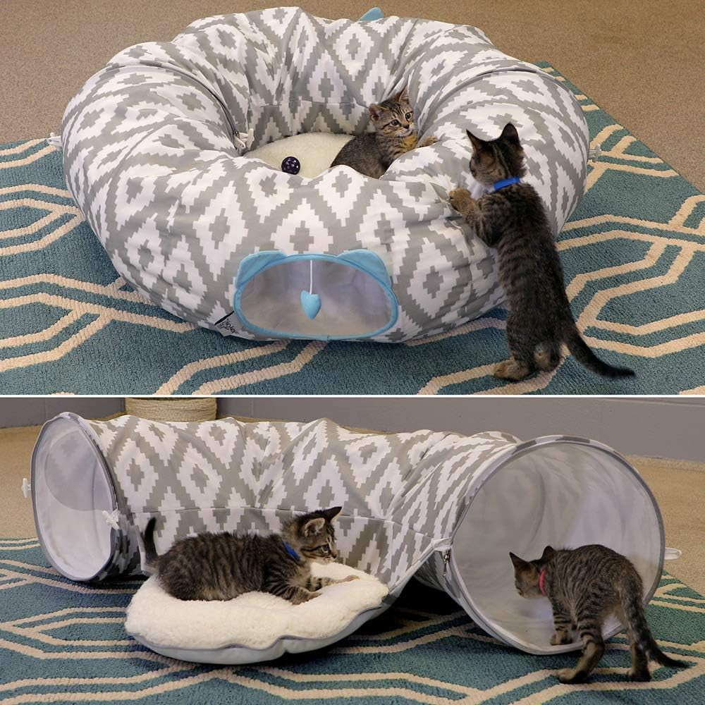 Large Cat Tunnel Bed, Cat Bed, Pop up Bed, Cat Toys, 4 Colors