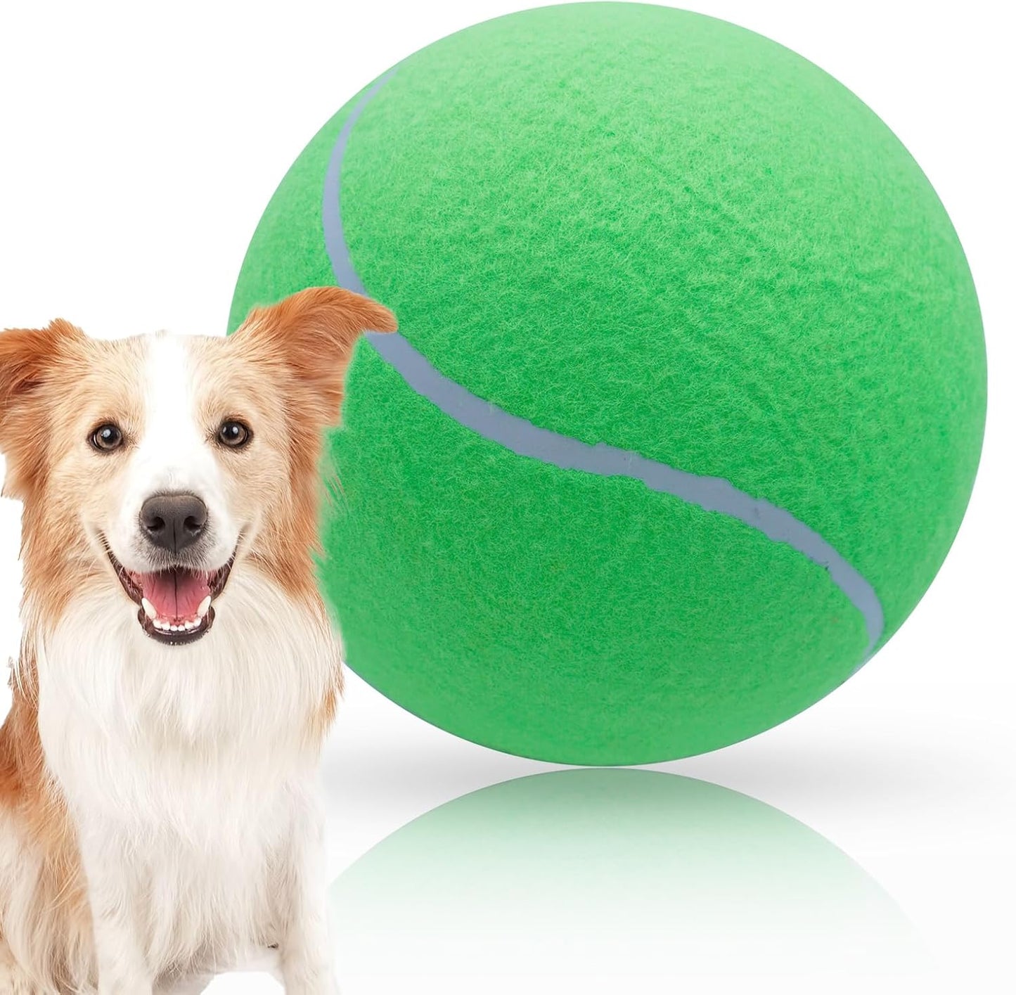 Giant 9.5" Dog Tennis Ball Large Pet Toys Funny Outdoor Sports Ball with Inflating Needles for Small Medium Large Dog