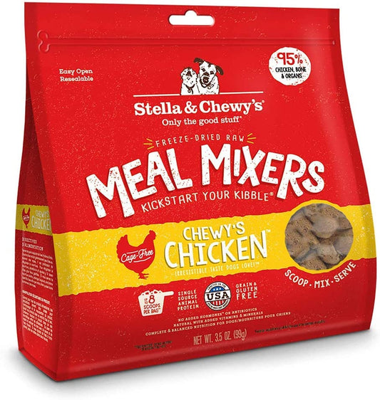 Freeze Dried Raw Chewy’S Meal Mixers – Dog Food Topper for Small & Large Breeds – Grain Free, Protein Rich Recipe