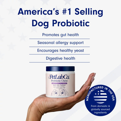 PetLab Co. Probiotic Chews | Delicious Soft Chew Probiotics for Dogs | 30 Ct. | Supports Gut Health, Skin Health, Digestion, and Immune Function