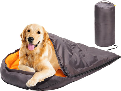 Waterproof Dog Sleeping Bag | Packable & Warm Dog Bed for Travel, Camping, Hiking, and Backpacking