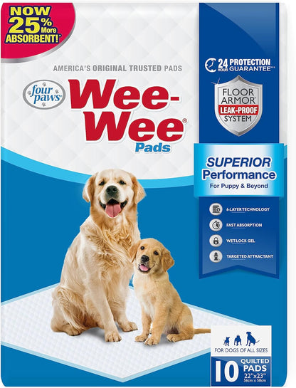 Wee-Wee Superior Performance Pee Pads for Dogs of All Sizes