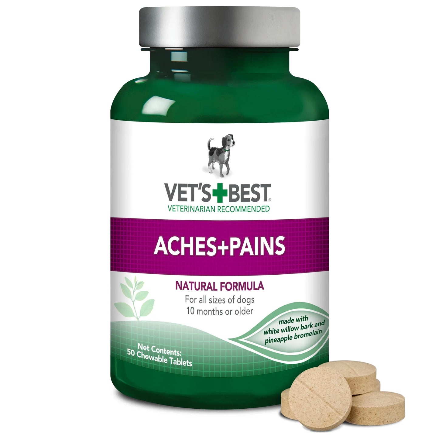 Vet's Best Aches + Pains Dog Supplement | Relief for Occasional Discomfort, Hip and Joint Support