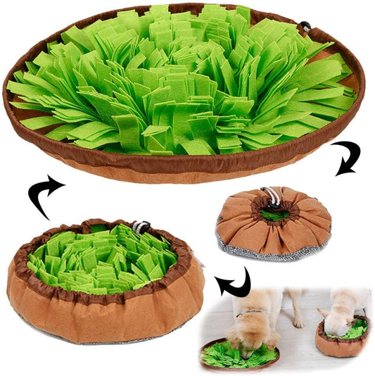 Pet Snuffle Mat for Dogs Interactive Feed Game for Boredom Natural Foraging Skills for Cats Dogs Bowl Travel Use Treat Dispenser Indoor Outdoor Stress Relief