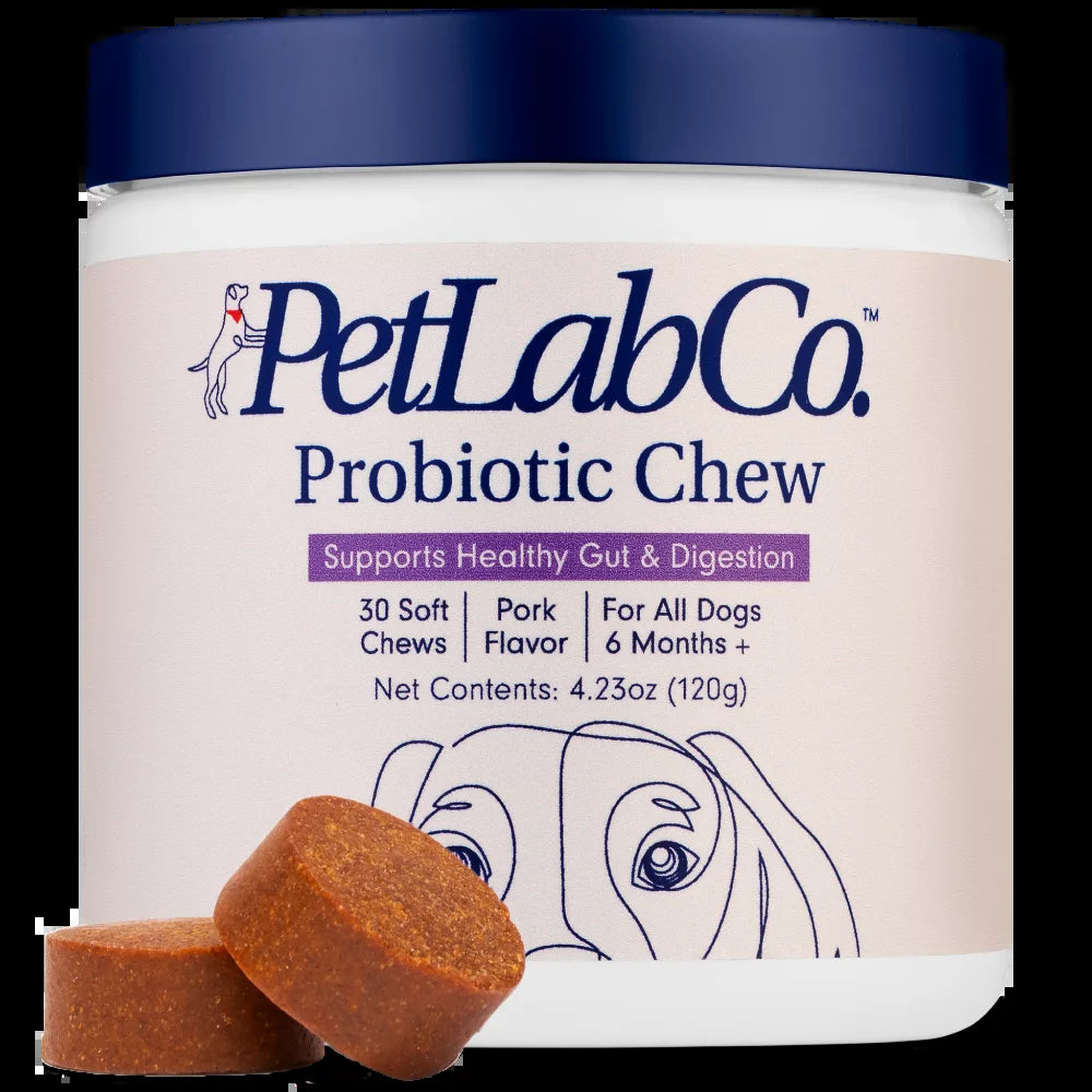 PetLab Co. Probiotic Chews | Delicious Soft Chew Probiotics for Dogs | 30 Ct. | Supports Gut Health, Skin Health, Digestion, and Immune Function