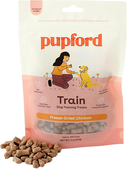 Freeze Dried Training Treats for Dogs & Puppies, 225+ Three Ingredient Bites (Beef Liver, 2 Oz)