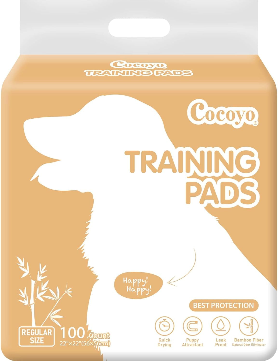 Dog Training Pads Dog Pee Pads  Best Value 22"X22" Super Absorbent Puppy Pads,White