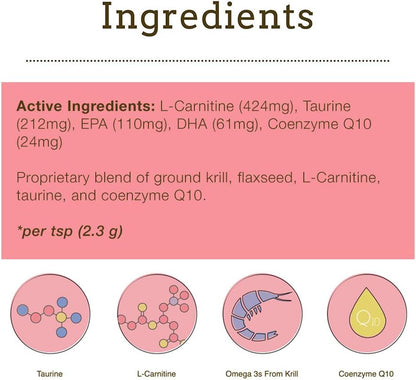 Taurine Boost - Cardiac and Heart Support for Dogs and Cats | With CoQ10, Taurine, and L-Carnitine | Advanced Heart Health Supplement