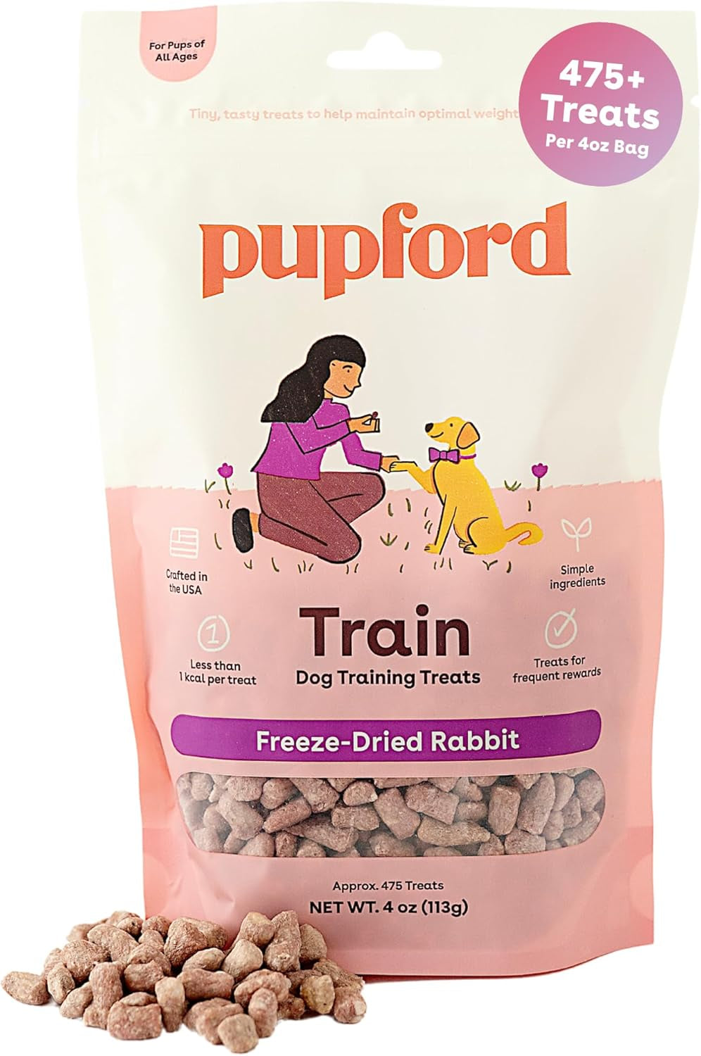 Freeze Dried Training Treats for Dogs & Puppies, 225+ Three Ingredient Bites (Beef Liver, 2 Oz)