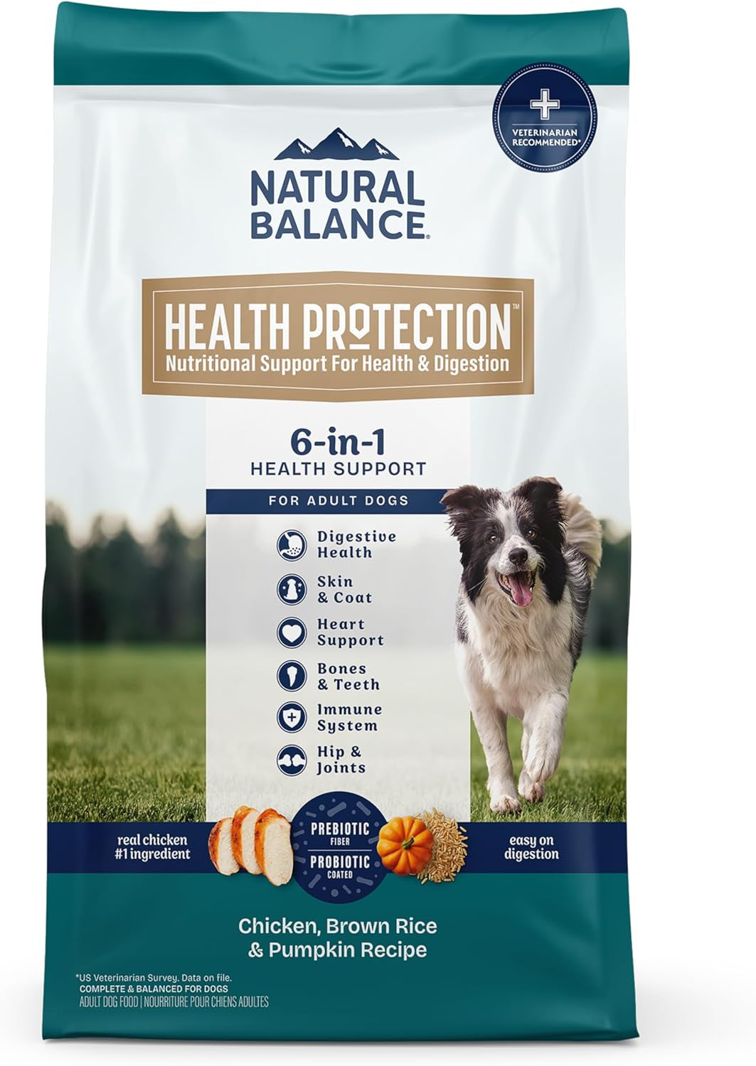 Health Protection Dry Dog Food for Digestive Wellness 6-IN-1