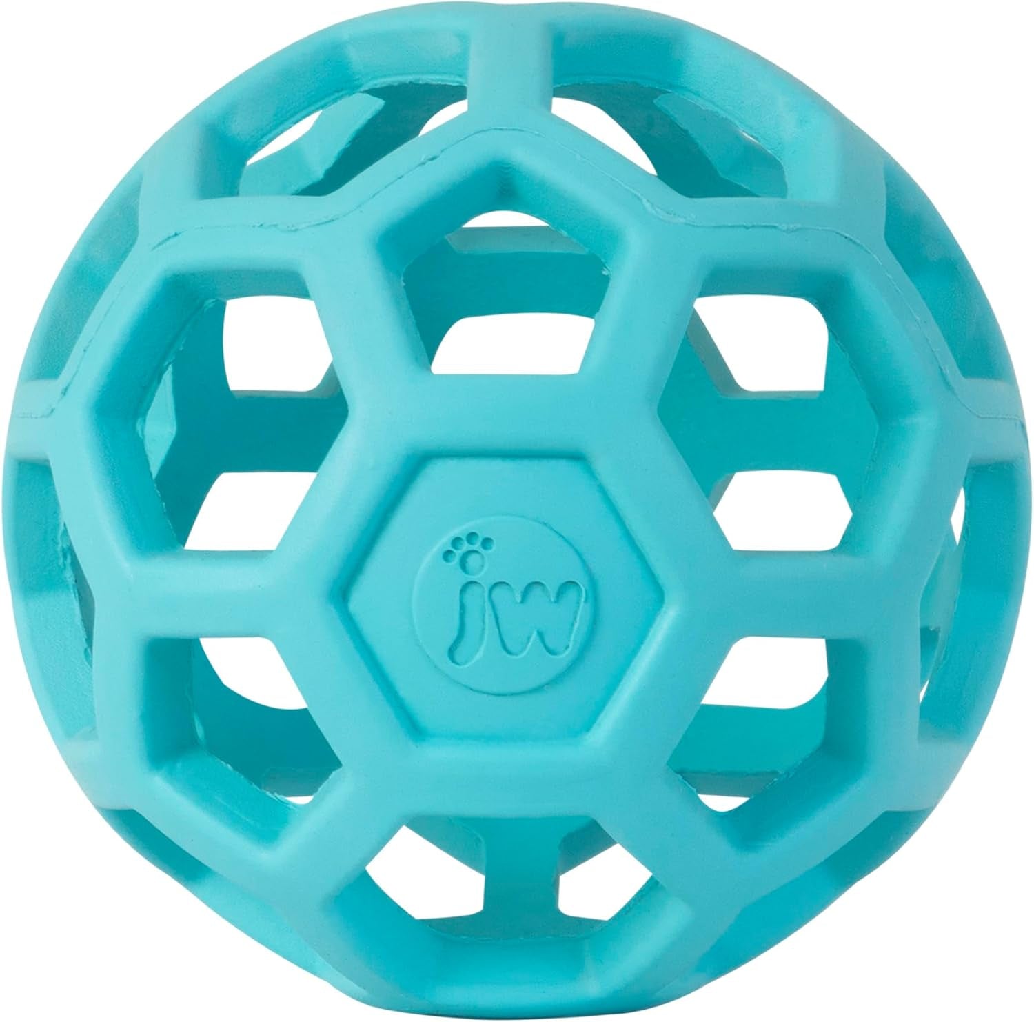 Pet Roller Dog Toy Training Puzzle Ball, Natural Rubber for Small to Medium Dogs Colors May Vary