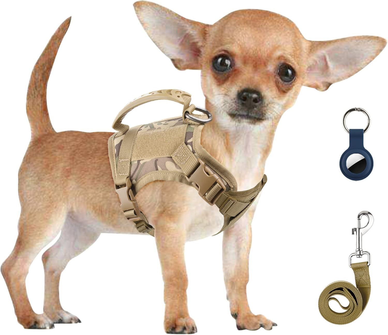 Tactical Dog Harness for Small Dogs with Handle