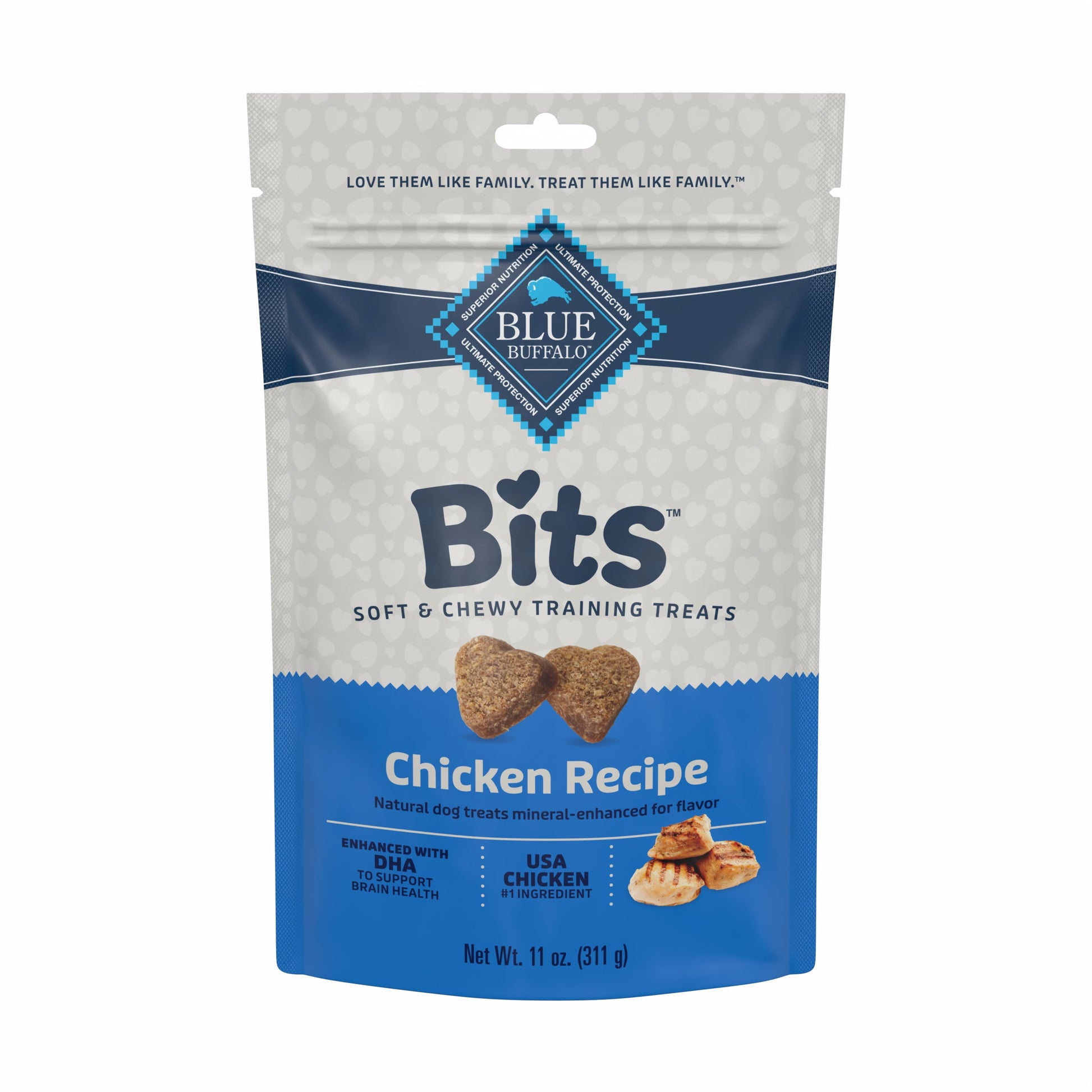 BLUE Bits Soft-Moist Training Treats for Dogs | Chicken Flavor | 11 oz. Bag