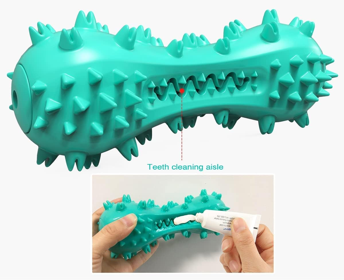 Puppy Teething Chew Toys Dog Toys for Aggressive Chewers Indestructible Tough Durable Dog Toothbrush Squeaky Interactive for Small Medium Large Breed